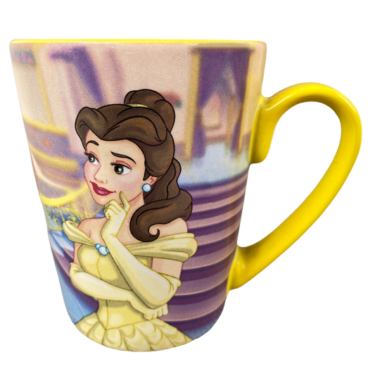 Disney Parks Belle Beauty & The Beast Coffee Mug Cup Yellow Mornings Are A  Beast