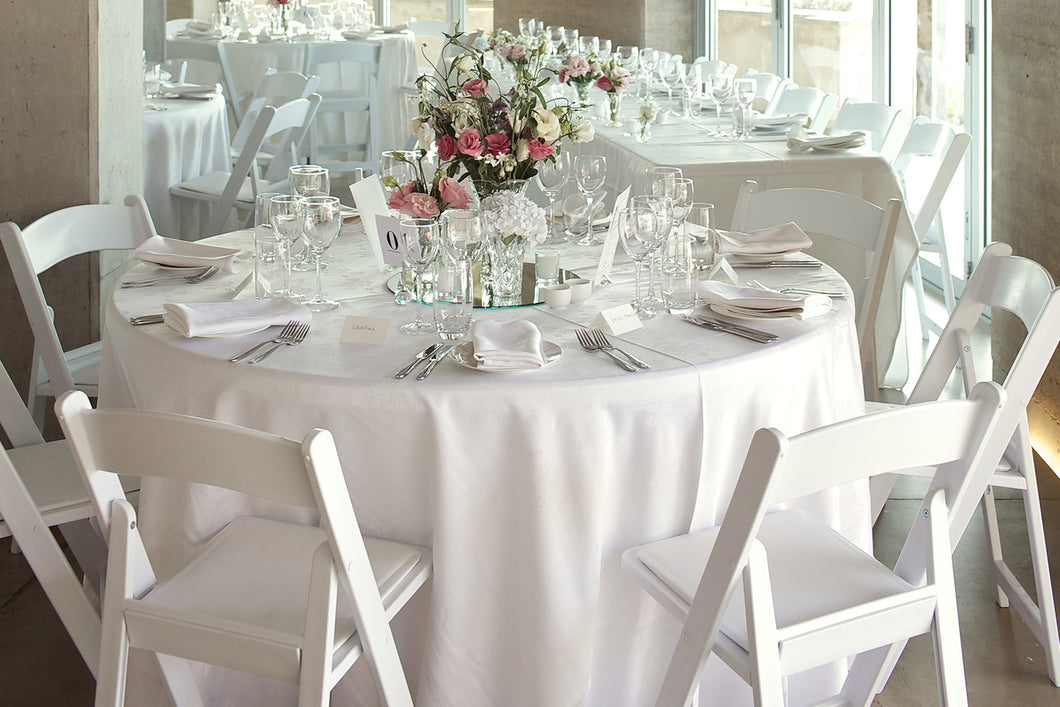 White Tablecloth - Round Tables