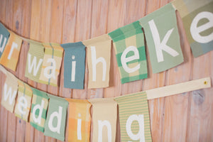 Bunting "Our Waiheke Wedding"