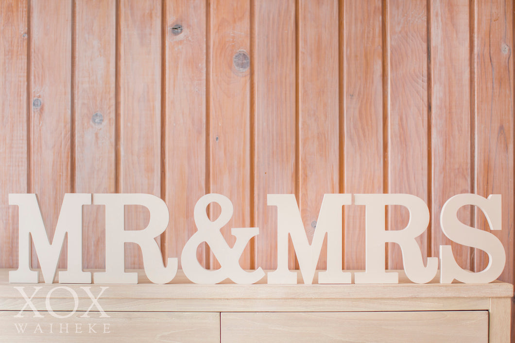 MR & MRS Wooden Blocks - Large