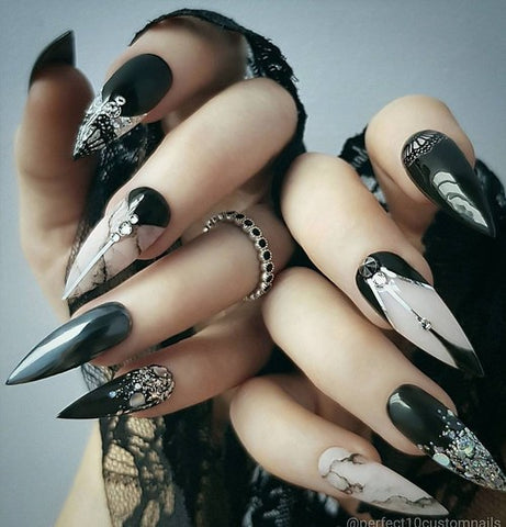 Nail Design Inspo Goth Alternative Fashion