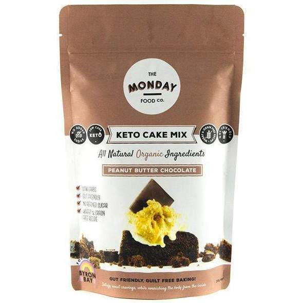 Monday Food. Co Keto Cake Mix - Peanut Butter Chocolate 250g – Organics