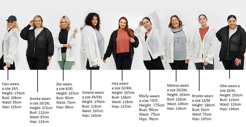 models in every size