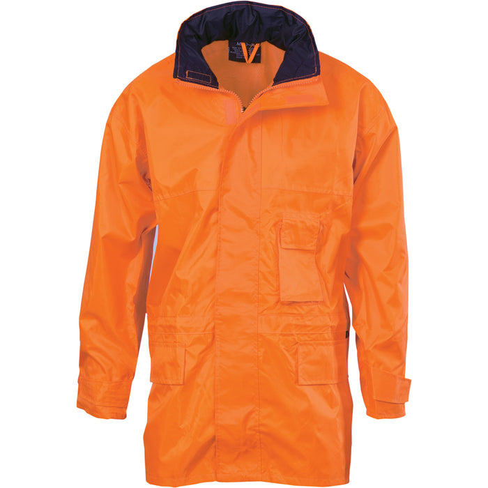 3873 - Hi Vis Breathable Rain Jacket – Border Lifting & Safety Pty Ltd
