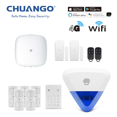 Chuango H4-LTE (3G/4G & WiFi) Smart Home Security System