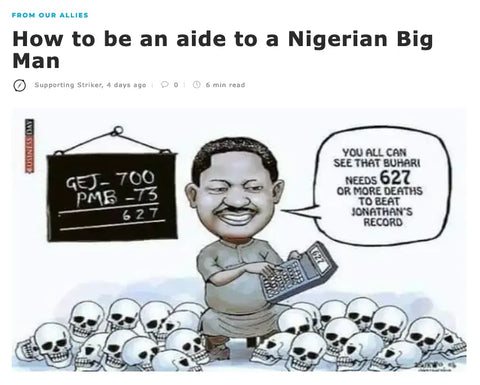 How to be an Aid to a Nigerian Big Man by Sylva Nze Ifedigbo
