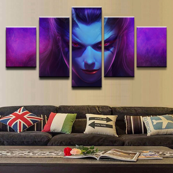 Dota 2 Akasha Queen Of Pain Canvas Set Canvaswiz