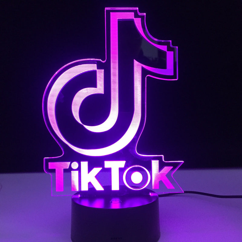 3D TikTok Led Lamp - Luxury & Trendy