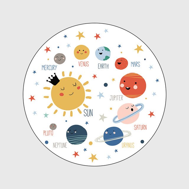 Space Theme Rugs for Kids Room
