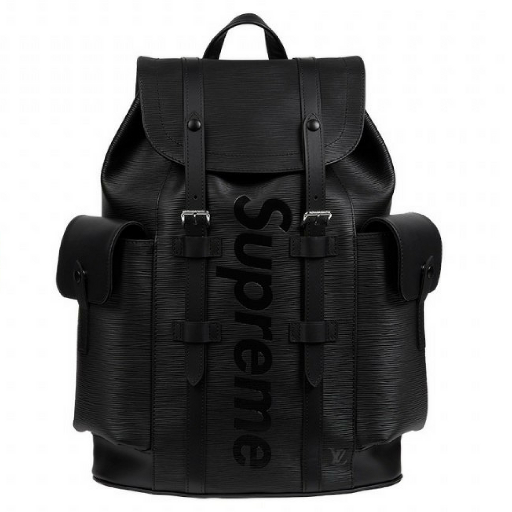 supreme louis vuitton black backpack