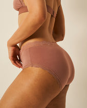 High Rise Knicker - Mocha Nav Image 3