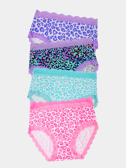 High Rise Knicker Four Pack - Classic Leopard Image 1