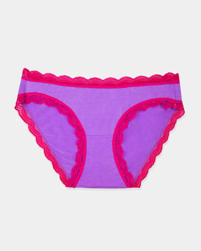 Brazilian Knicker - French Navy  Sustainable TENCEL™ Lace Underwear –  Stripe & Stare