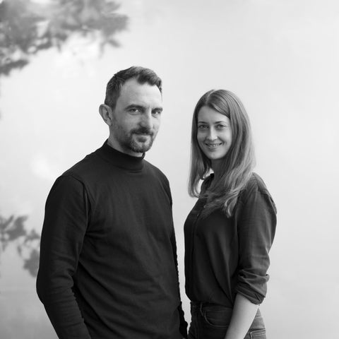 Sarah und Paul, die Designer des Labels halblang