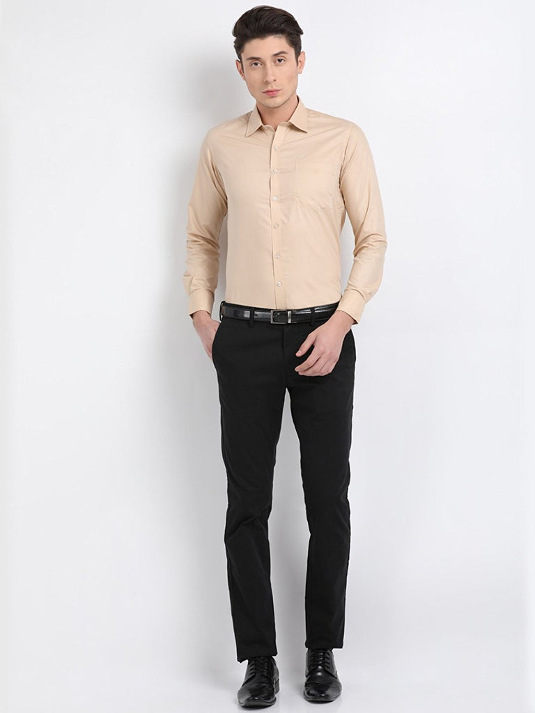 Pan America Men's Formal Shirt Wheat color – Men's Club Fashions