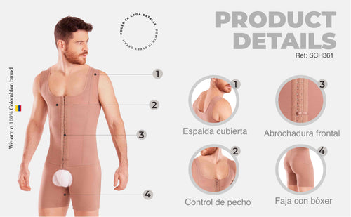 Faja Para Hombre Espalda Cubierta