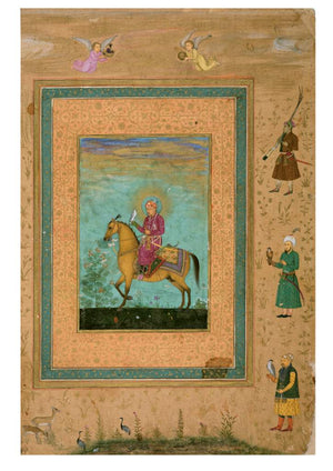 Blank card - An Equestrian Portrait of Akbar