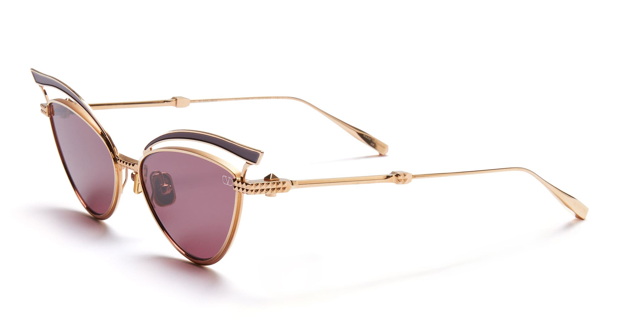 Valentino V - Romask Unisex Sunglasses - Gold