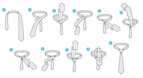 how to tie a tie - full windsor knot