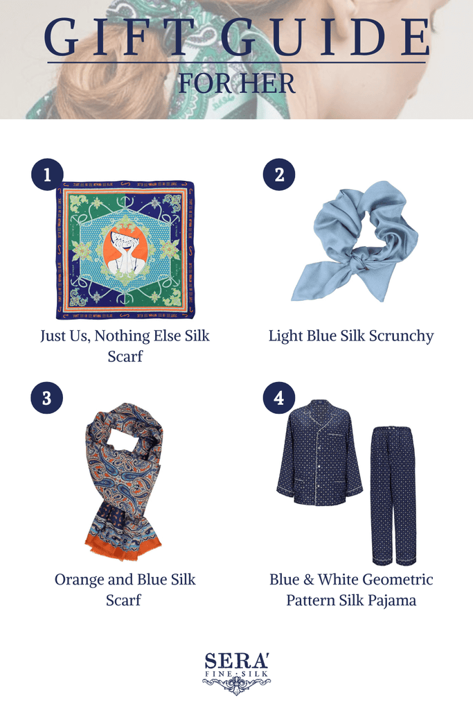 gifts for women - sera fine silk