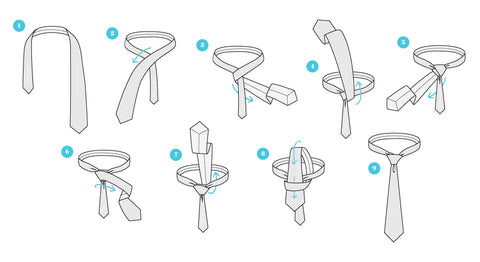 how to tie a tie - the half windsor knot