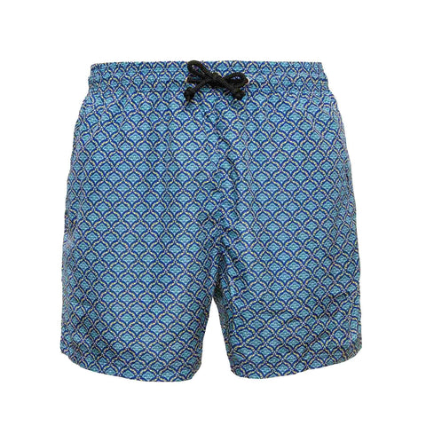 procida blue swim trunks - sera fine silk