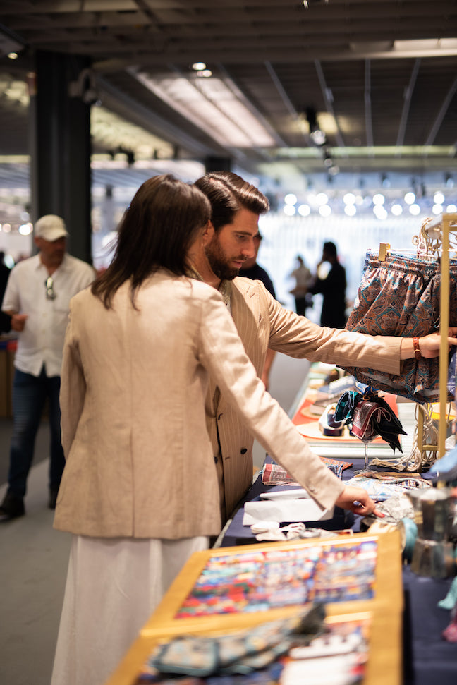 Customer at Pitti Uomo 102 - sera fine silk