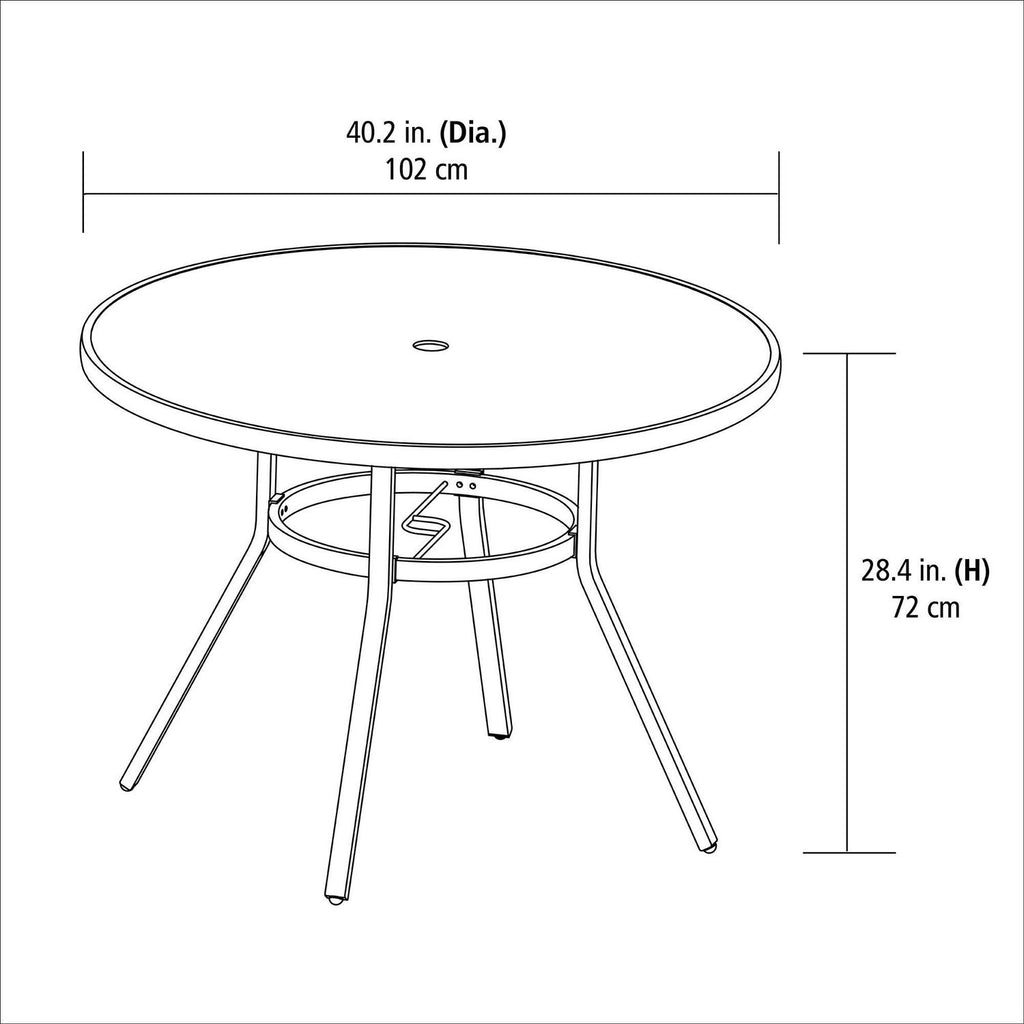 mainstays river oaks dining set