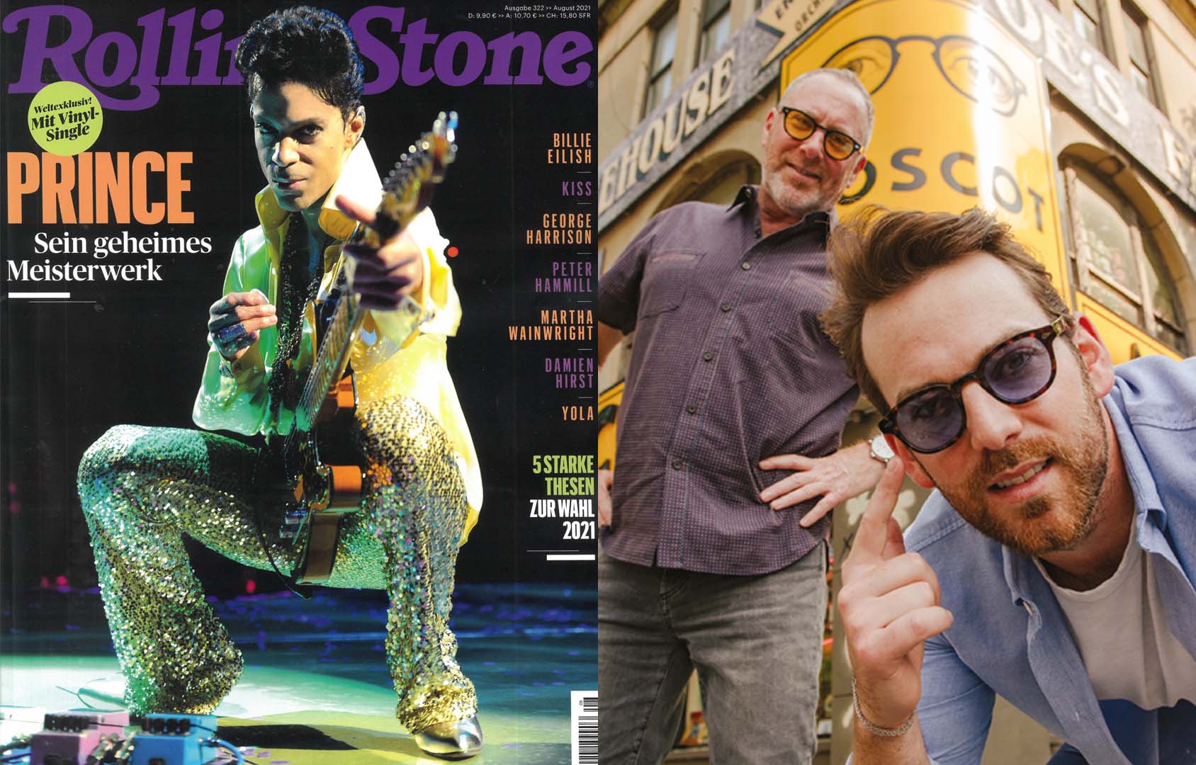 Harvey and Zack Moscot for Rolling Stone Germany