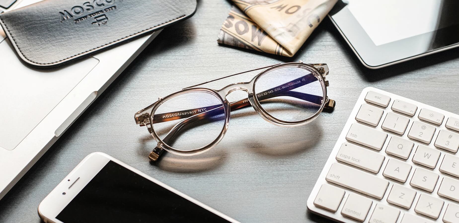 Blue Light Blocking Glasses featuring The MILTZEN and CLIPZEN