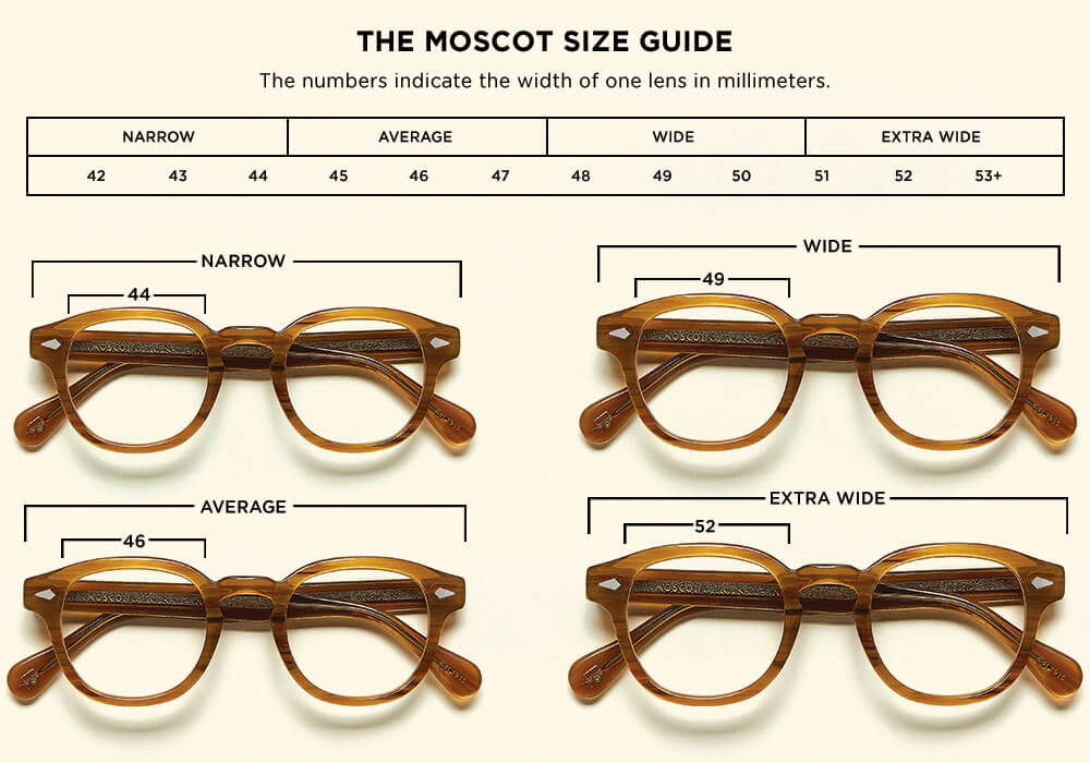 The MOSCOT Size Guide