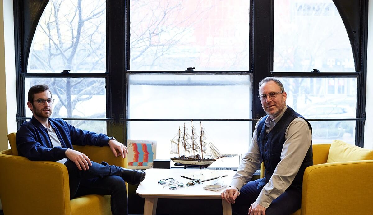 The Window features Harvey and Zack at the MOSCOT Office