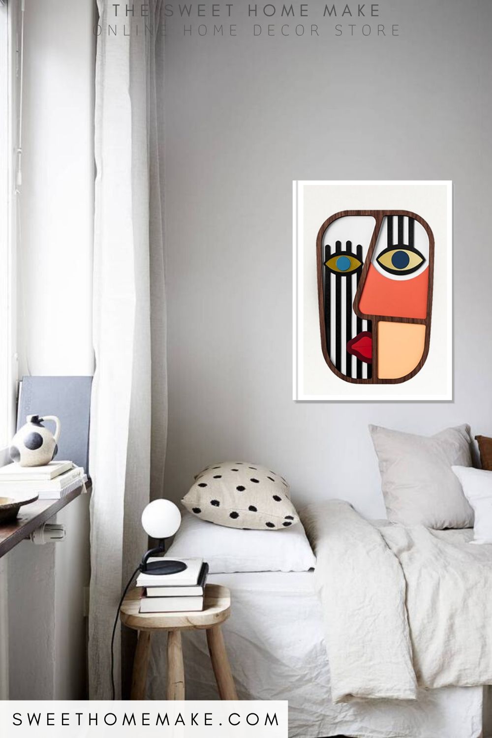 Goede Houten Wanddecoratie Woonkamer met Picasso Gezicht – The Sweet HJ-86