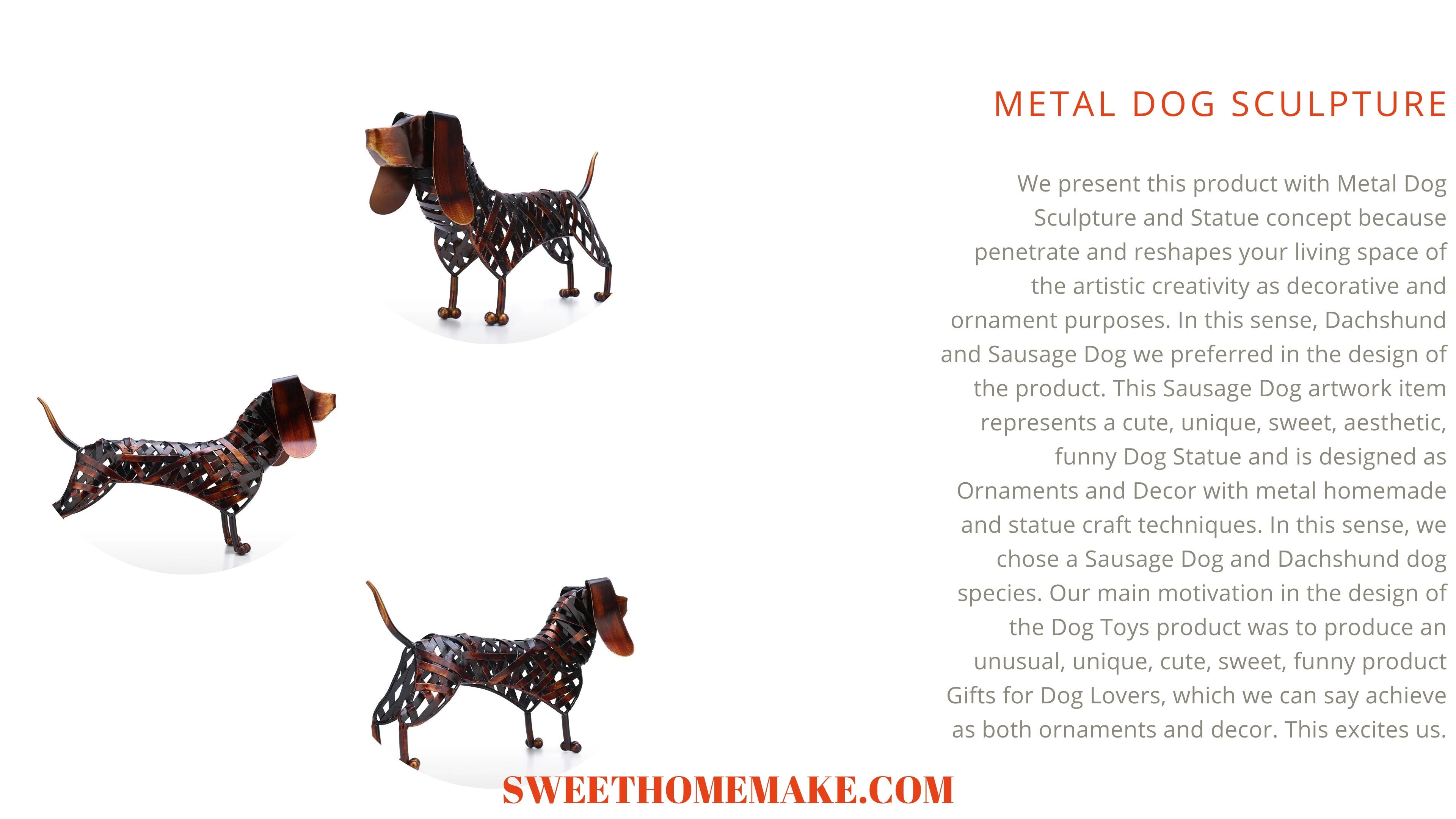 Metal Dog Sculpture a work of Art says Something and Produces a Feeling