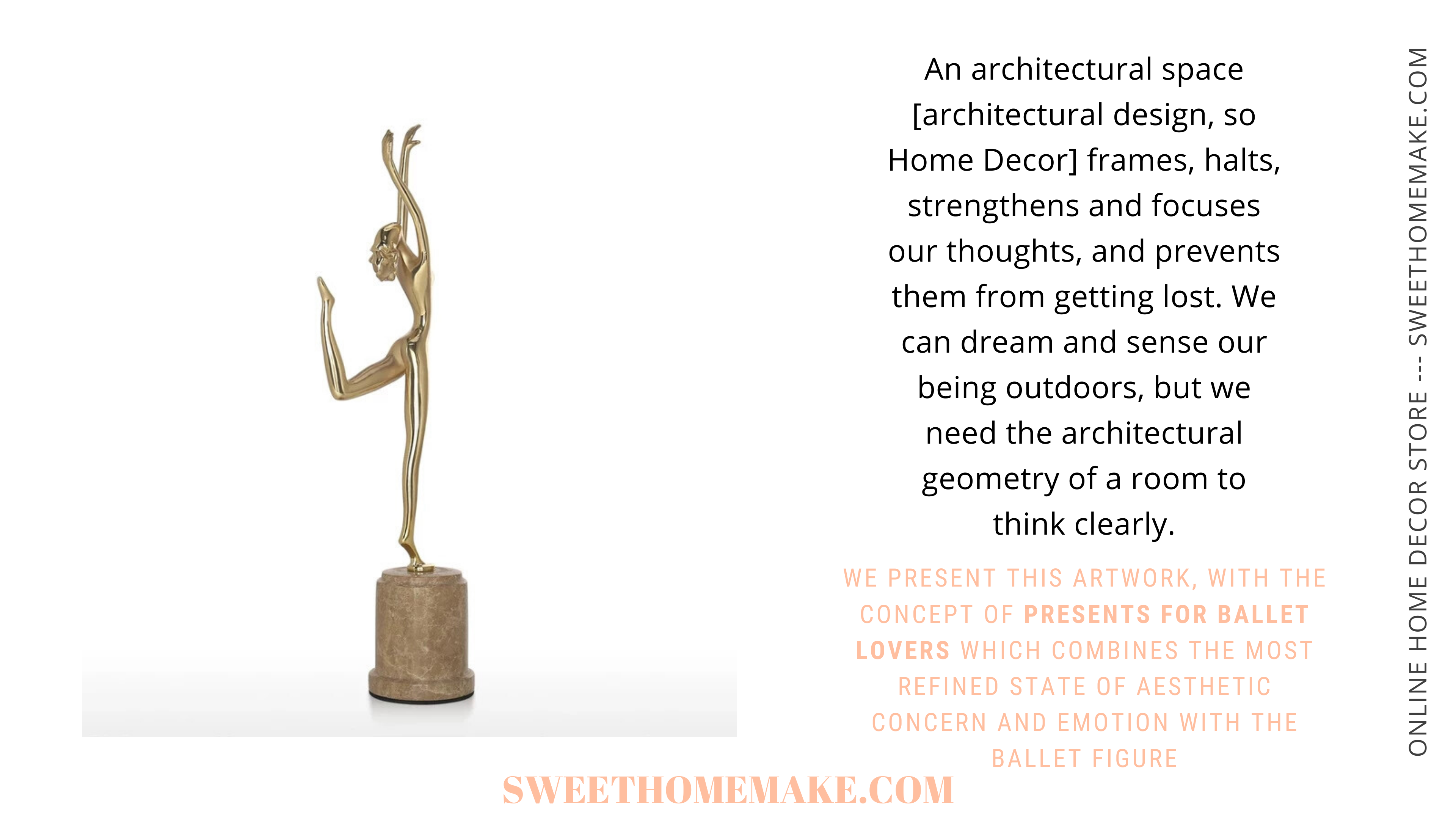 For Ballet Lovers: Pure Passion of Dance in Ballerina Statue – The Sweet Home Make