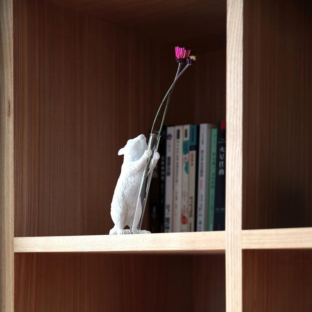 Squirrel Figurines for Tulip and Diffuser Vase