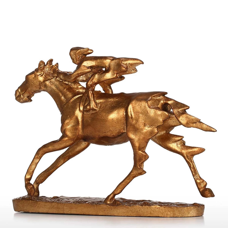 Horse & Rider Horse Statue Figurine Home Decor Equestrian Lifestyle ...