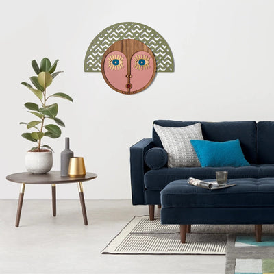 Wall Hanging with African Wall Mask