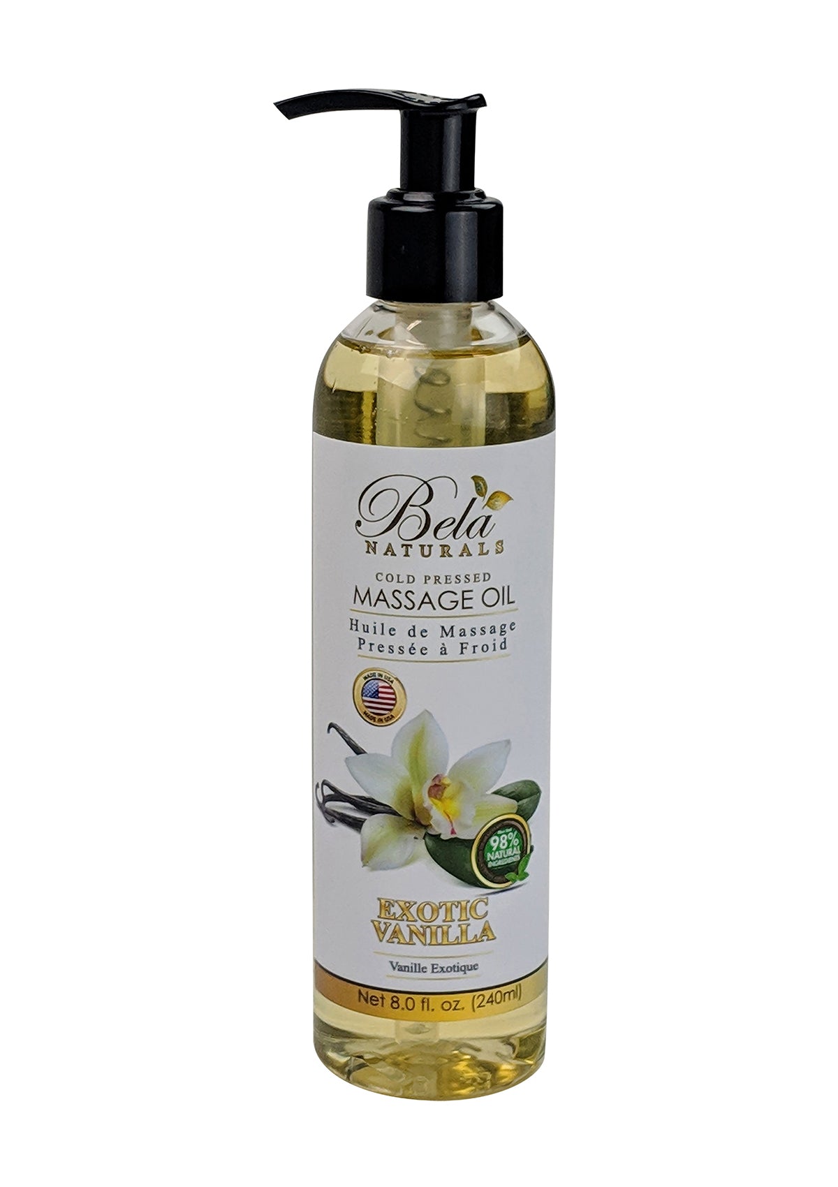 Exotic Vanilla & Bela - – - Naturals Massage Body Bath Bela Oil Oil Beauty