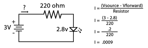 Ohm's Law Math Calculation