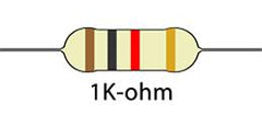 1k-ohm Resistor Colors