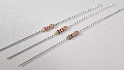 Resistors lying next to each other