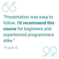 User testimonial: Presentation was easy to follow