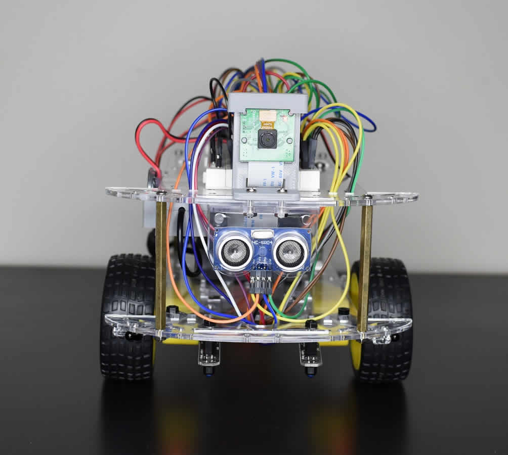 Front view of mobile robot