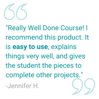 User testimonial: Really well done course