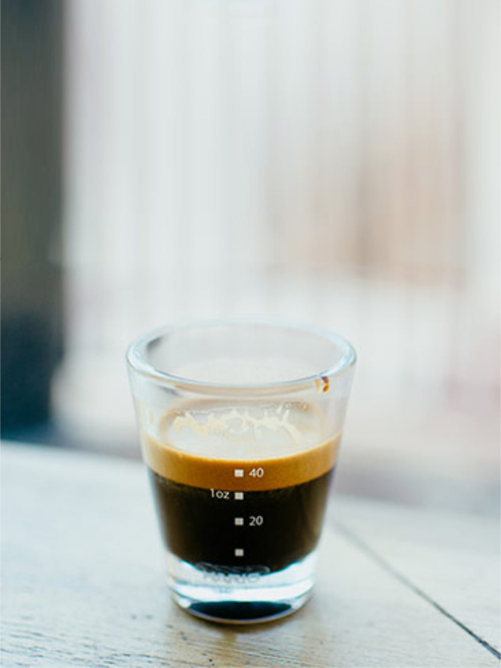 Heavy Espresso Shot Glass w/ Line - 2oz