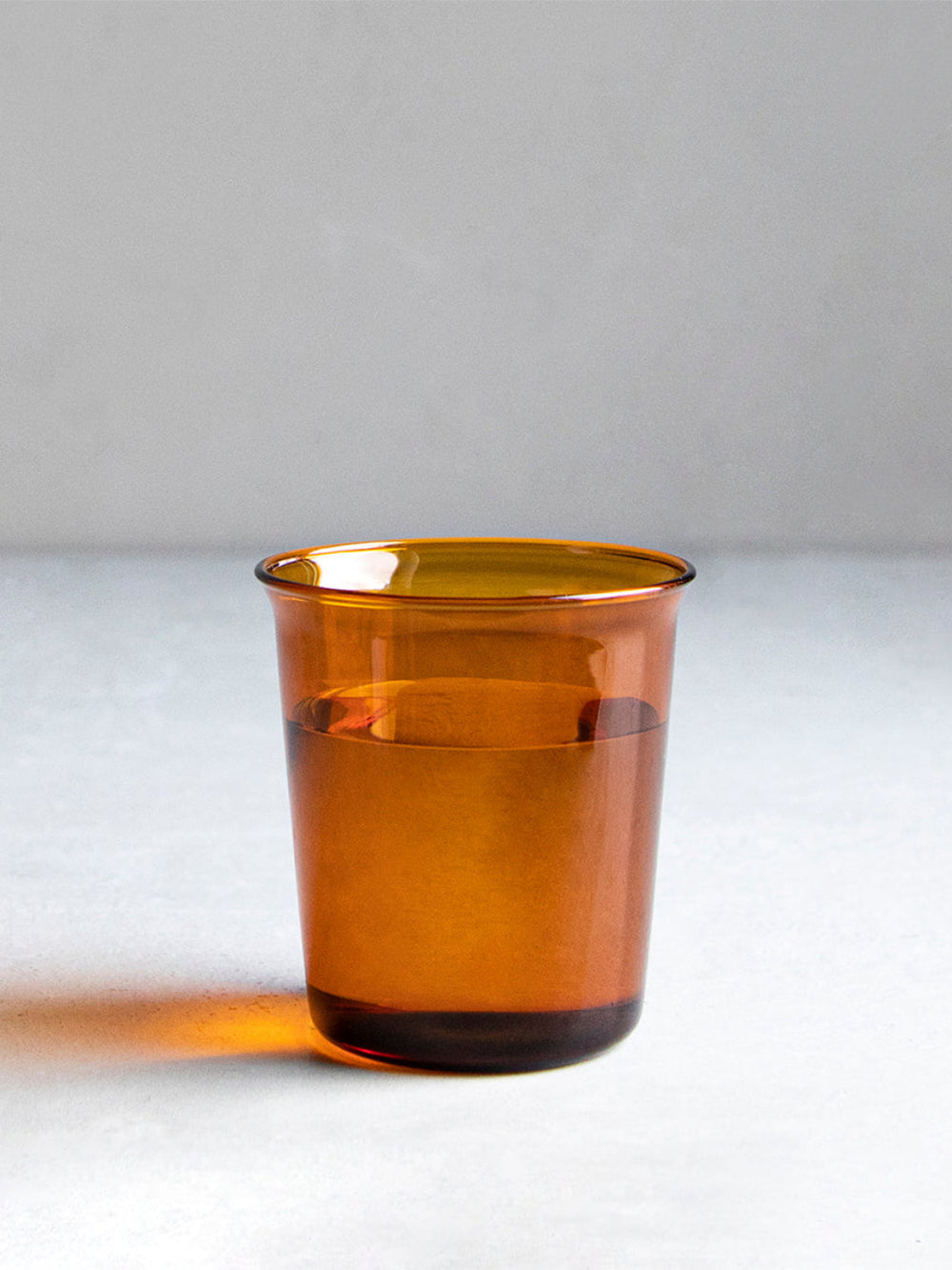 Kinto Cast Amber Double Wall Glass (290ml/9.9oz)