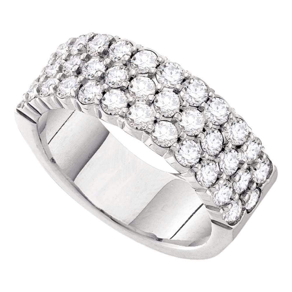 14kt White Gold Women's Round Diamond Wedding Band Ring 1-1/2 Cttw - FREE Shipping (US/CAN)