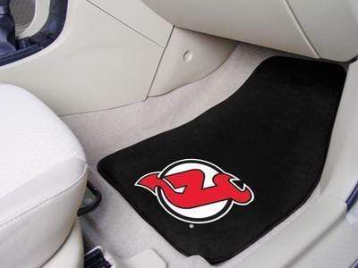 Car Mats NHL New Jersey Devils 2-pc Printed Carpet Front Car Mats 17"x27"