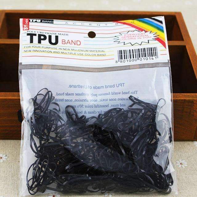 300pcs/pack Rubber Rope Ponytail Holder Elastic Hair Bands Ties Braids Plaits hair clip headband Hai